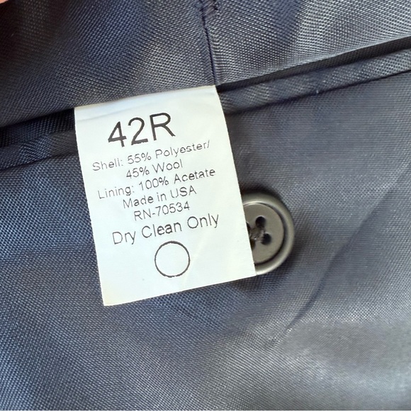 Orvis Men's Navy Blue Blazer - "Tailored in USA" - Size 42 Regular - Heavy Duty! - Picture 5 of 7